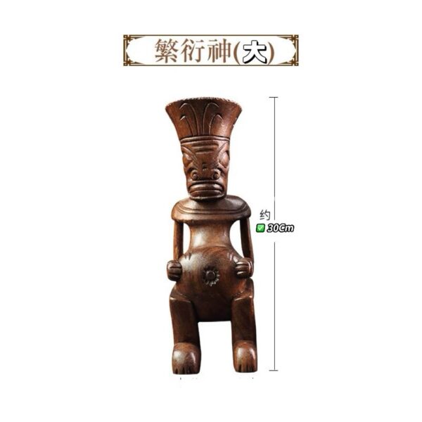 Indonesia wood carving- the God of Happiness - Image 2