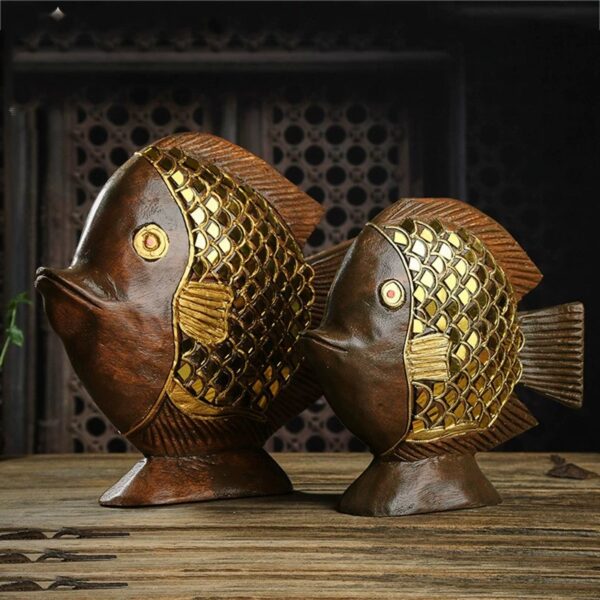 wood carving from Indonesia-wooden carved fish
