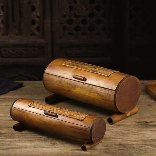wood carving from Indonesia-Chopstick Storage Box