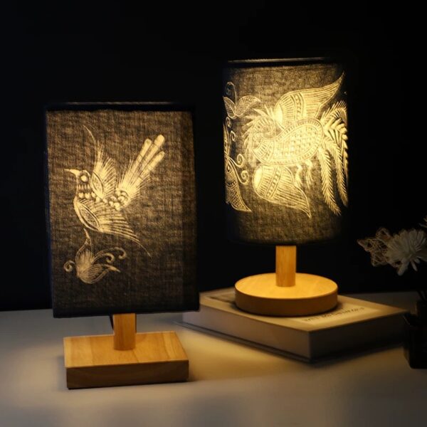 Guizhou Batik Intangible Heritage Table Lamp - Image 2